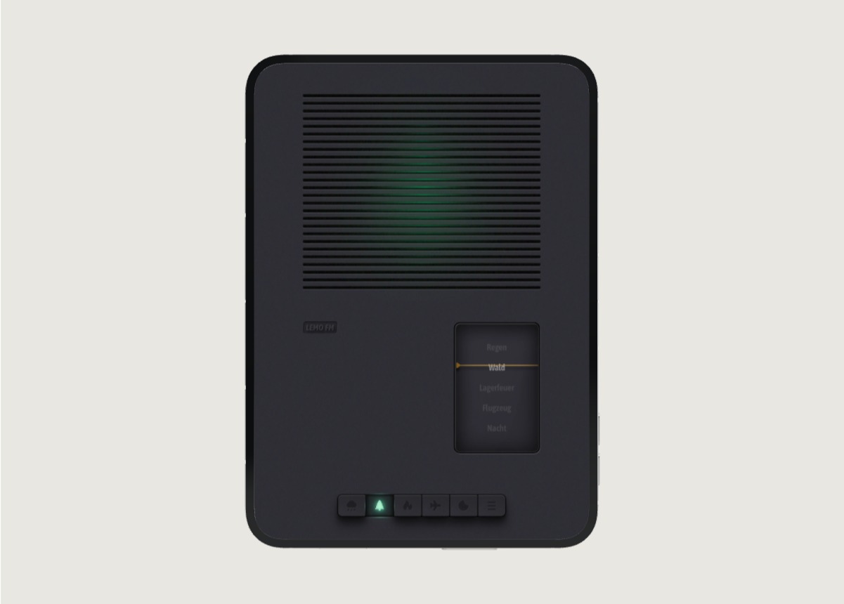 Die interne vertikale Bildschirmerweiterungsschnittstelle von LEMO FM auf dem iPhone Duo